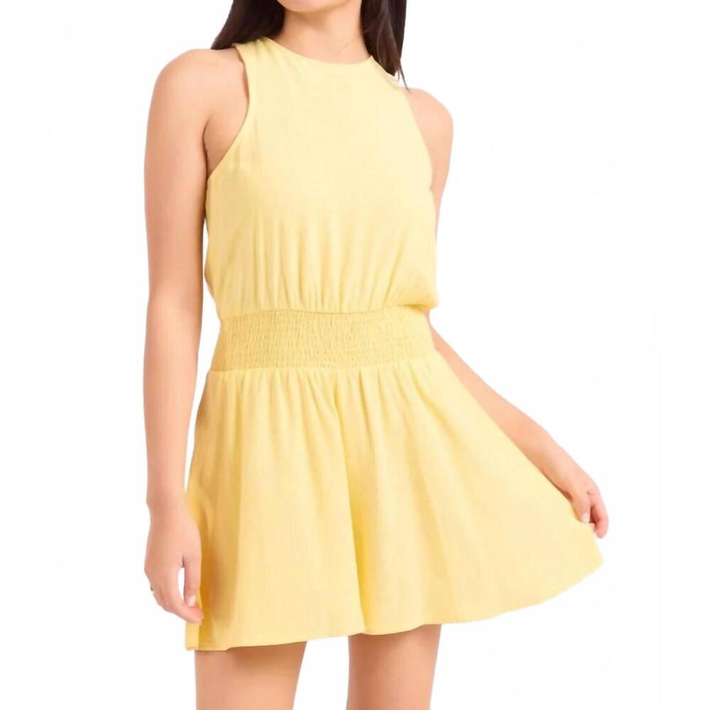 NEW SADIE & SAGE sugarloaf sleeveless romper in butter